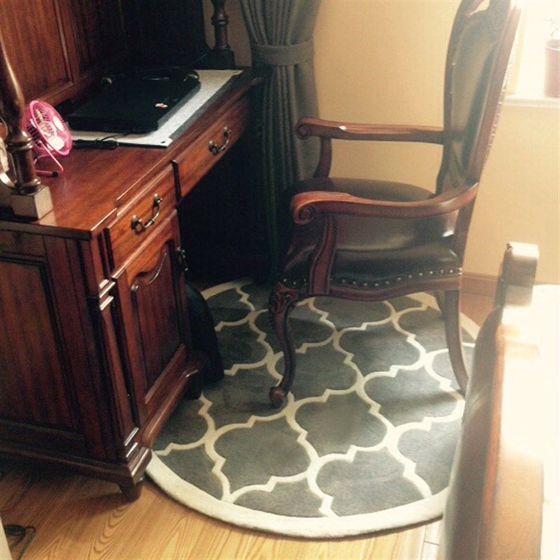 现代欧式格子圆形地毯客厅茶几沙发卧室床边手工腈纶地毯,居家布艺,地毯,淘宝优惠券,粉丝福利购,淘宝优惠卷