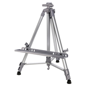 彩色铝合金画架水平仪手摇伸缩金属画架美术学生素描画板装