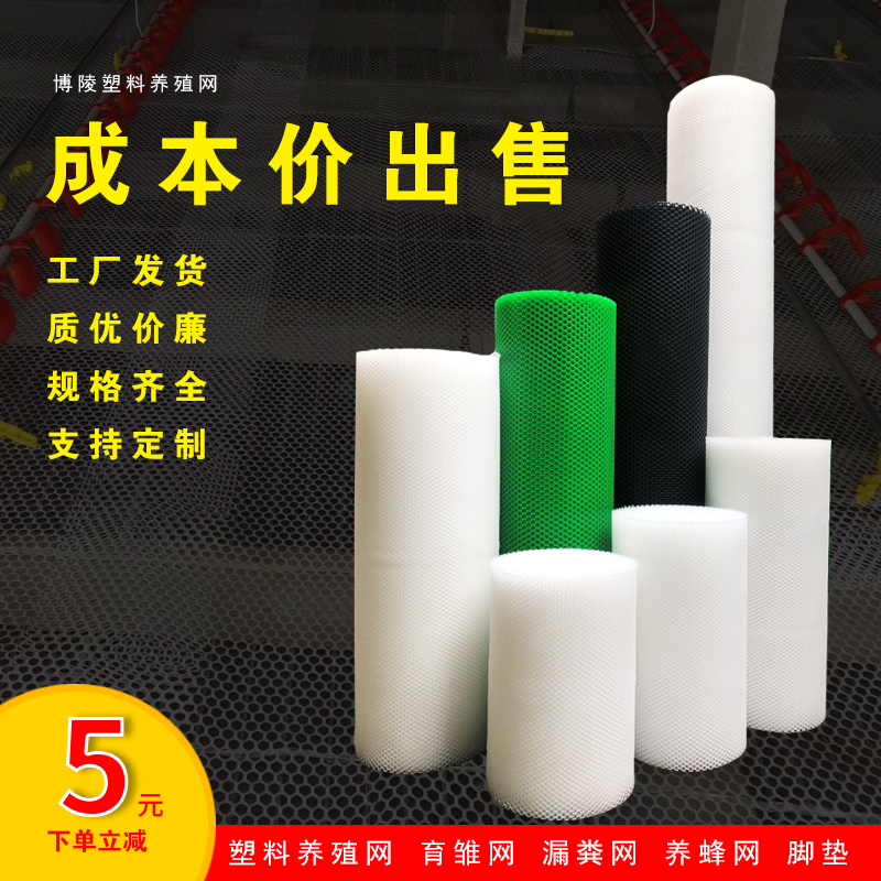 平网塑料网养殖网漏粪网养鸡用网床养鹅防护围栏网格胶网垫网鸡网