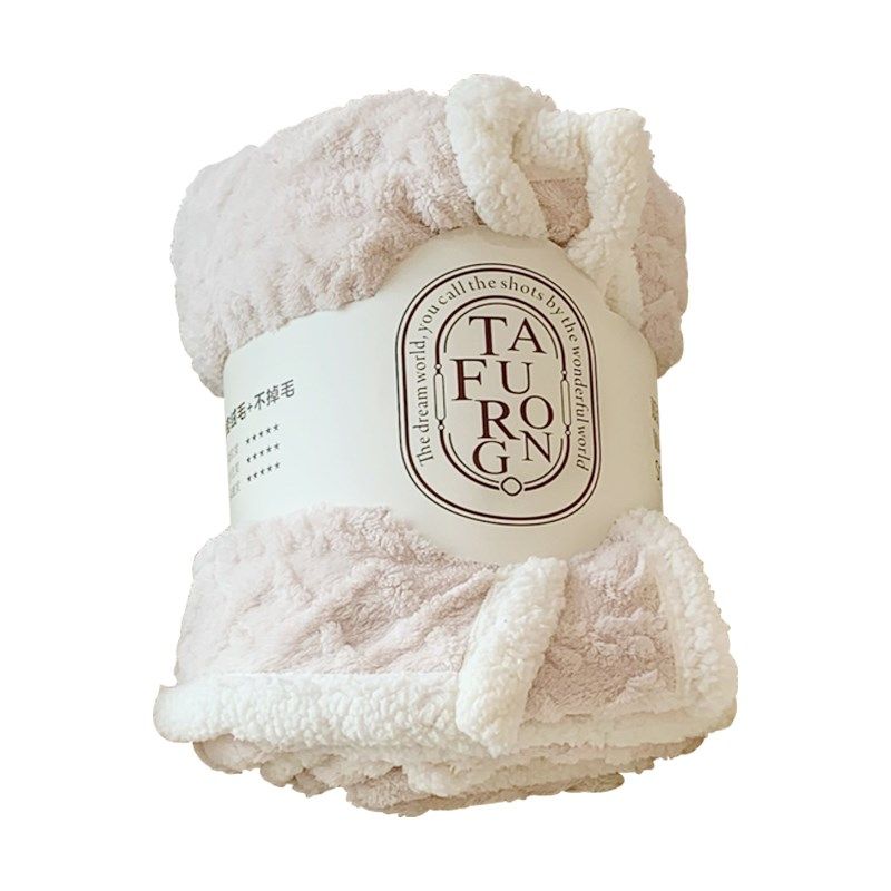 蔓越家 奶油色in羊羔绒毛毯加厚珊瑚绒沙发休闲盖毯午睡空调毯子,居家布艺,沙发套,淘宝优惠券,粉丝福利购,淘宝优惠卷