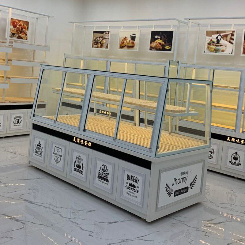 面包柜展示柜中岛柜边柜店展示架柜台铁艺烤漆中岛柜面包展柜