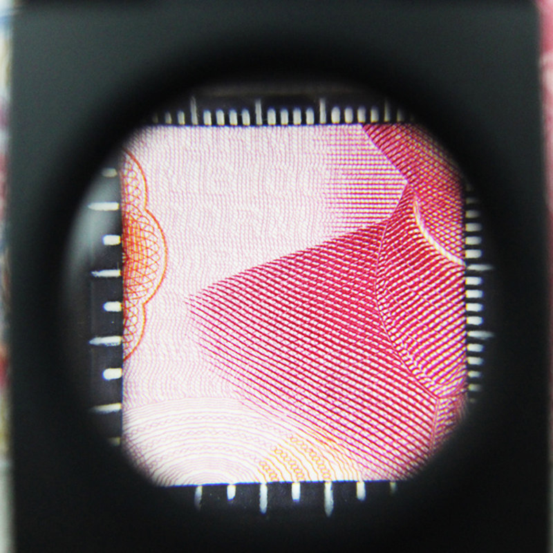 看鸽子眼放大镜倍照布镜带灯古玩鉴定带刻度印刷织物密度镜