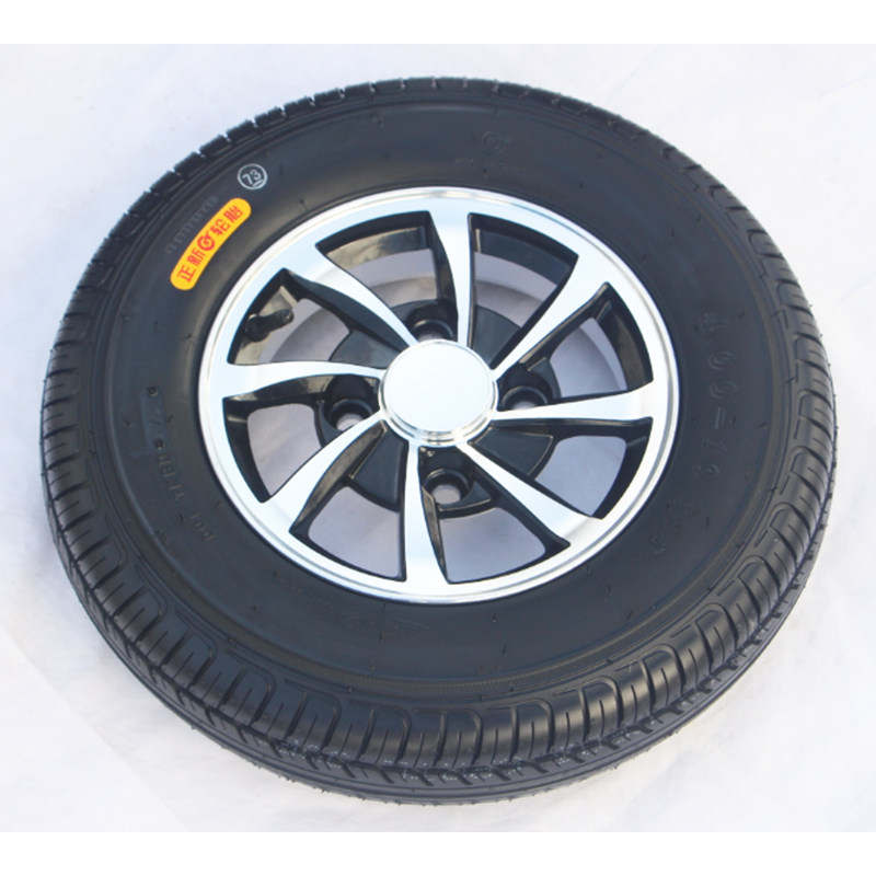 .真空轮胎正新外胎安装电动三轮四轮封闭篷车铝圈钢圈轮毂