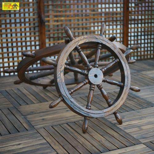 实木复古船舵酒吧咖啡厅墙饰装饰品挂件家居仿古怀旧车轮挂饰,家居饰品,壁饰,淘宝优惠券,粉丝福利购,淘宝优惠卷