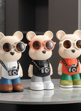 22年新款暴力熊储蓄罐男孩女孩只进出儿童零钱陶瓷龙年存钱罐