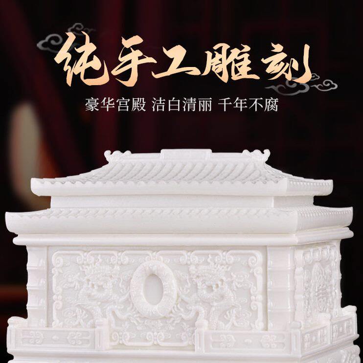 甄选顺丰骨灰盒玉石汉白玉龙凤用女用款防潮防水保