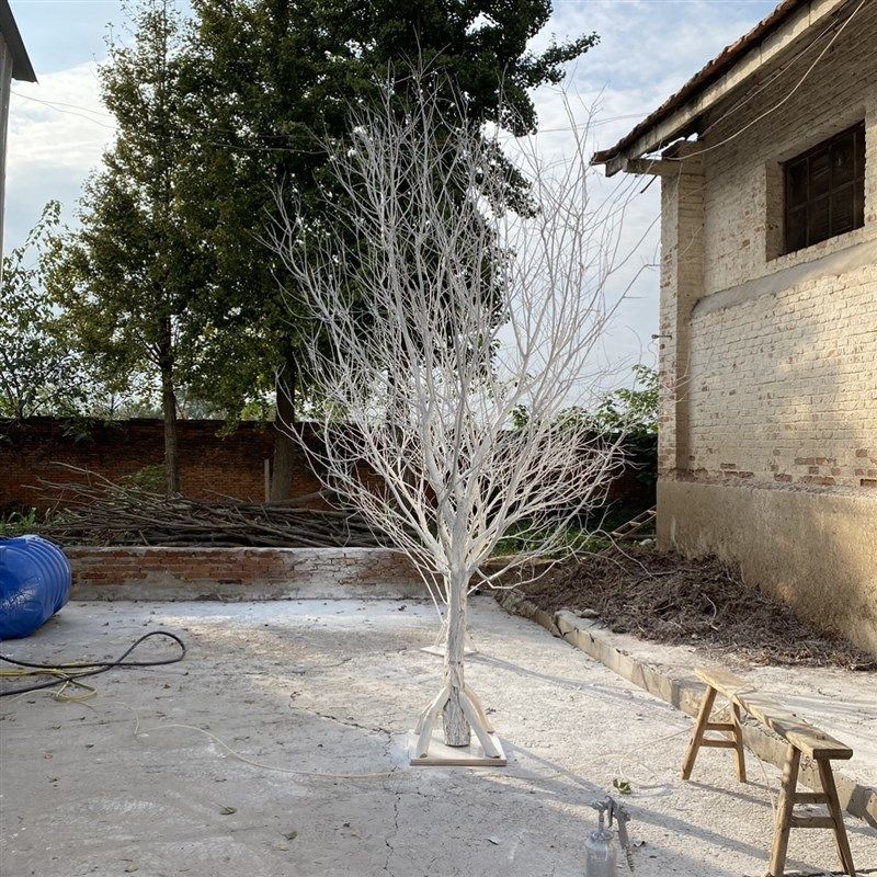 树枝干枝白色树干许愿树橱窗枯树杆仿真婚庆酒店庭院树枝装饰造景