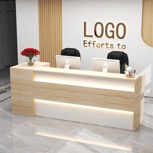 吧台收银台公司前台接待台迎宾台端现代店铺院小型柜台