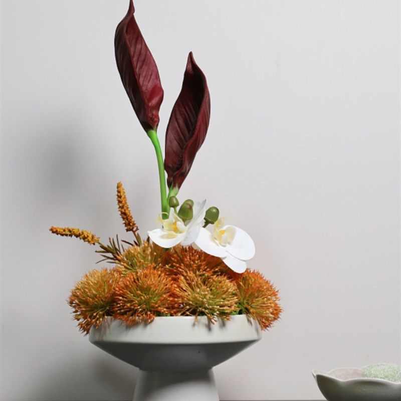 酒店圆桌中间仿真餐桌高端台摆艺商务洽谈桌,家居饰品,餐桌花艺,淘宝优惠券,粉丝福利购,淘宝优惠卷