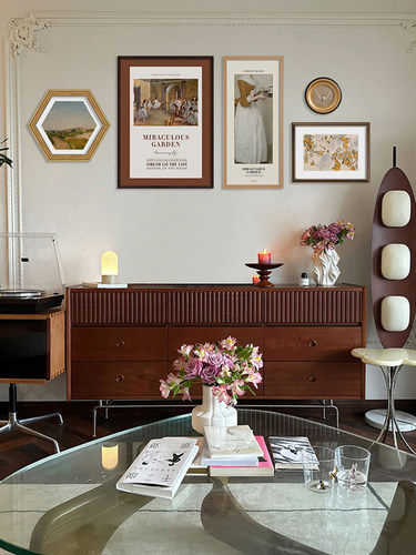 法式复古人物卧室床头组合客厅沙发背景墙壁奶油风艺术挂画