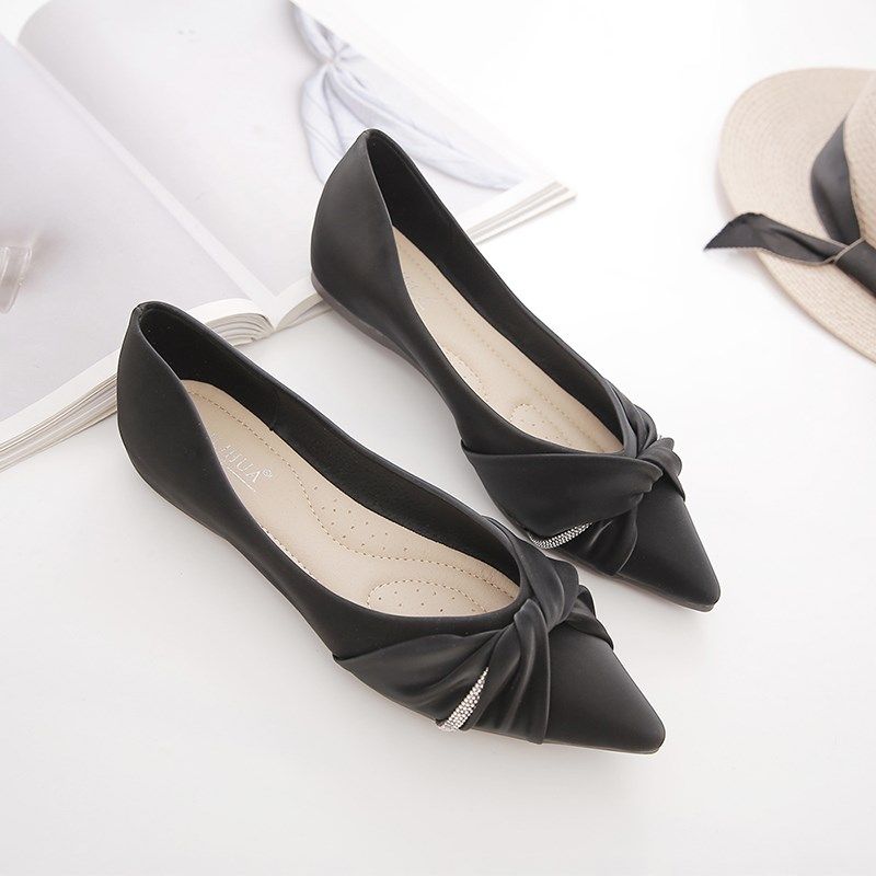 单鞋女2024春秋新款女鞋子夏百搭浅口淑女软皮R软底防滑尖头平底,女鞋,浅口单鞋,淘宝优惠券,粉丝福利购,淘宝优惠卷