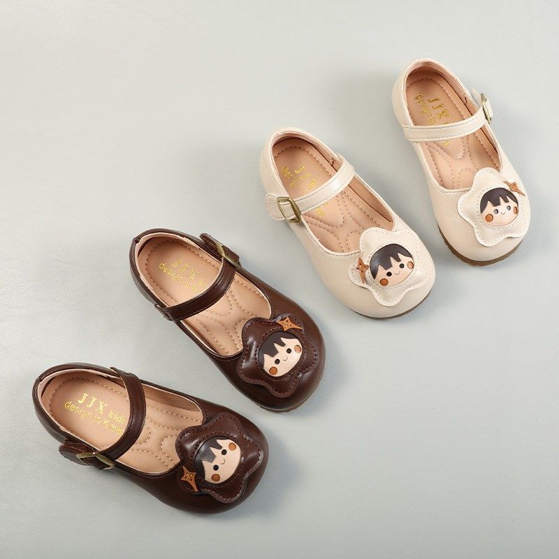 女宝宝卡通浅口豆豆鞋软底防滑w2025春秋新款单鞋小女孩可爱小皮,童鞋/婴儿鞋/亲子鞋,皮鞋,淘宝优惠券,粉丝福利购,淘宝优惠卷