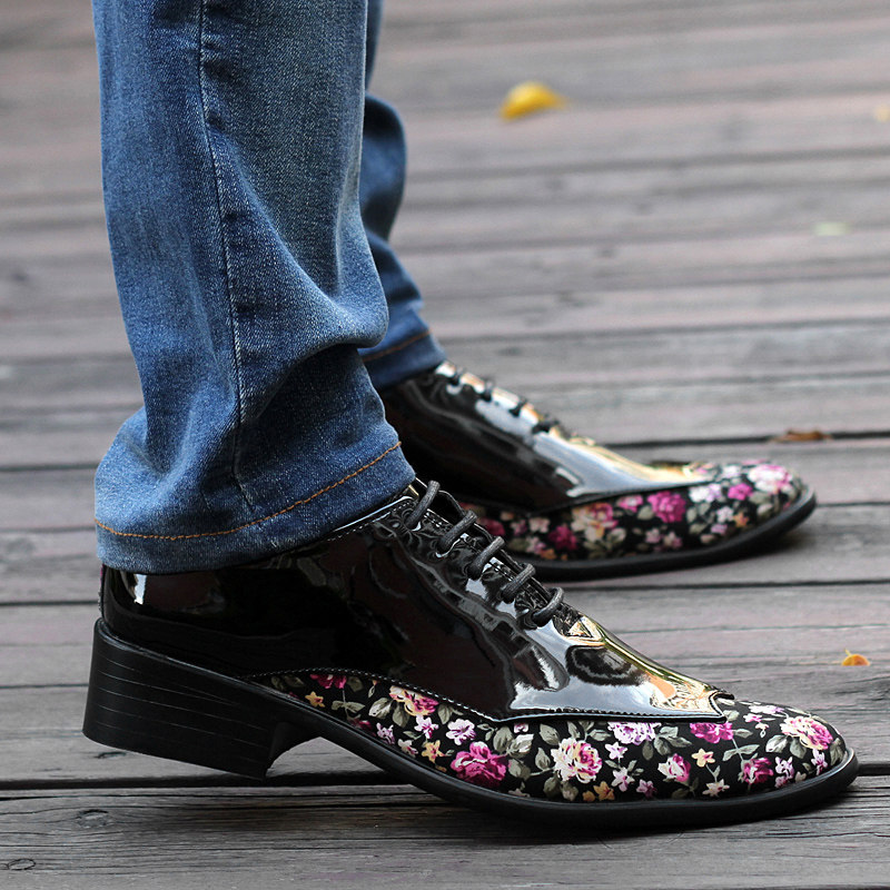 发型师夜店皮鞋男士皮鞋尖头英伦韩版高跟K男鞋潮流增高鞋红色皮,流行男鞋,单鞋,淘宝优惠券,粉丝福利购,淘宝优惠卷