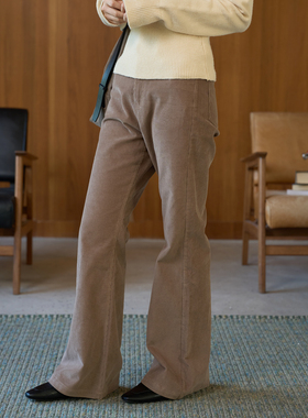 aww 显腿长冬日神裤·复古灯芯绒喇叭裤子女百搭休闲裤显瘦中高腰