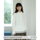 宽松设计师款 aww 多层次叠穿·天丝百褶领荷叶边白色衬衫 衬衣女