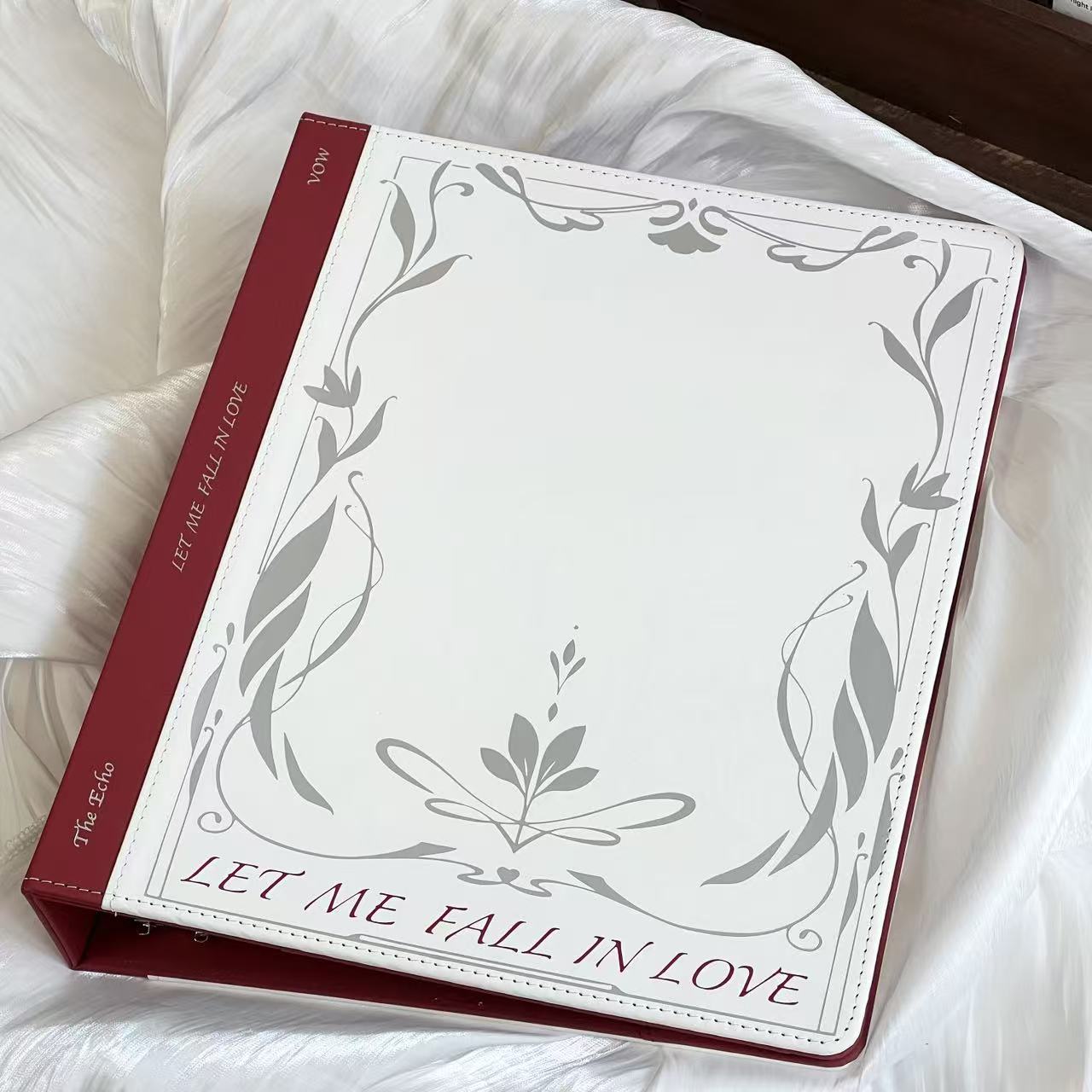 ins婚约a4九宫格皮质卡册追星