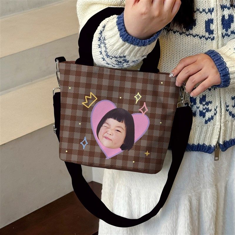 宝宝宠物头像来图定制帆布袋diy照片印loKgo斜挎手提女水桶包订制,收纳整理,购物袋/环保袋/帆布袋,淘宝优惠券,粉丝福利购,淘宝优惠卷