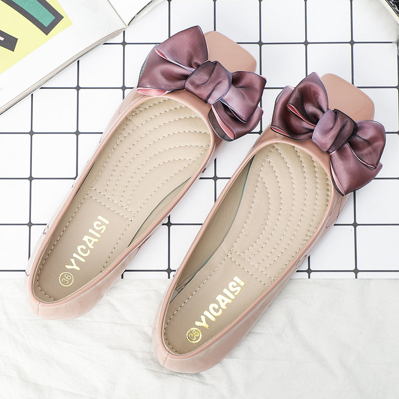 单鞋女春秋2021新款p瓢鞋百搭平底豆豆鞋韩版孕妇鞋软底黑色工作,女鞋,浅口单鞋,淘宝优惠券,粉丝福利购,淘宝优惠卷