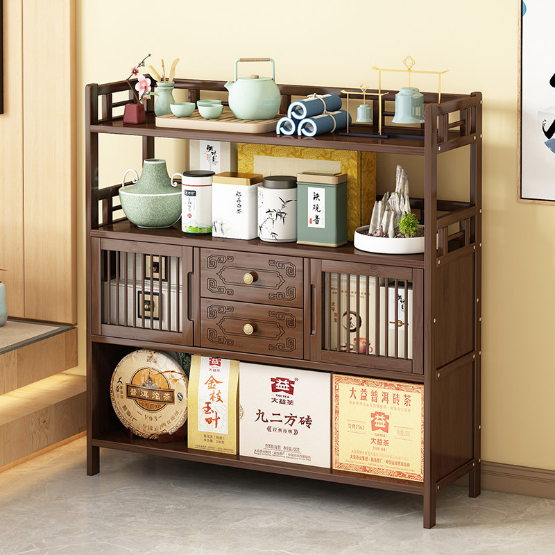 茶水柜置物架实木客厅餐边柜x泡茶台桌边柜办公室茶具茶叶储物收,住宅家具,餐边柜,淘宝优惠券,粉丝福利购,淘宝优惠卷