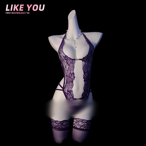 Like You小胸性感睡衣女纯欲风蕾丝吊带睡裙套装qqny内衣诱惑睡衣