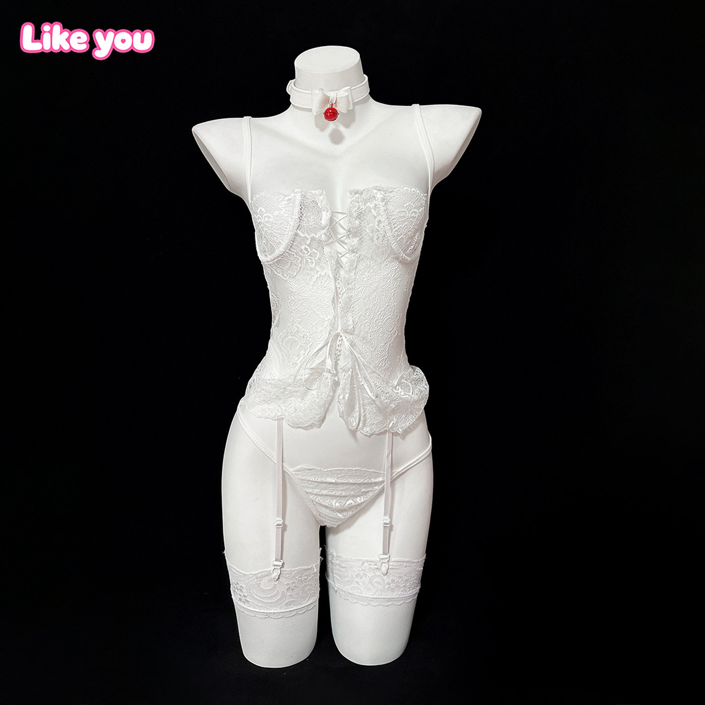 Like You内衣女纯欲性感尺度大性感蕾丝qqny小胸平胸友好镂空显瘦