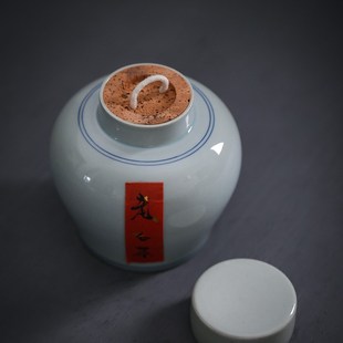 天然软橡木塞密封罐 景德镇陶瓷茶叶罐 家用储茶罐