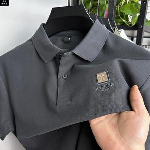 开叉男士 保罗官方polo衫 100%纯棉重工刺绣夏装 T恤男翻领夏季 短袖