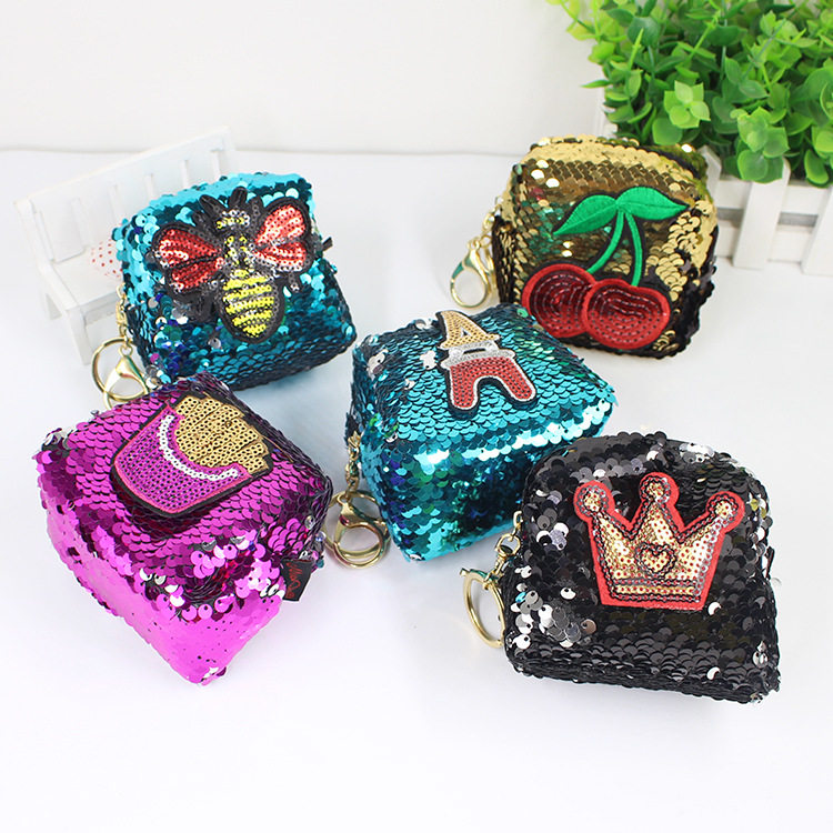 Korean Edition Sequins zipper coin purse key case new pattern Coin bag automobile Wallets buckle Coin coin pursein the Leather/Lady bags/Men's bag, Wallet  category - from Buy2taobao.com to provide professional Taobao agent buy service
