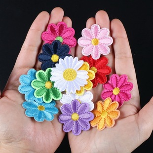 衣服破洞补丁贴修补贴小雏菊菊花设计刺绣布贴裤子包包鞋小装饰贴