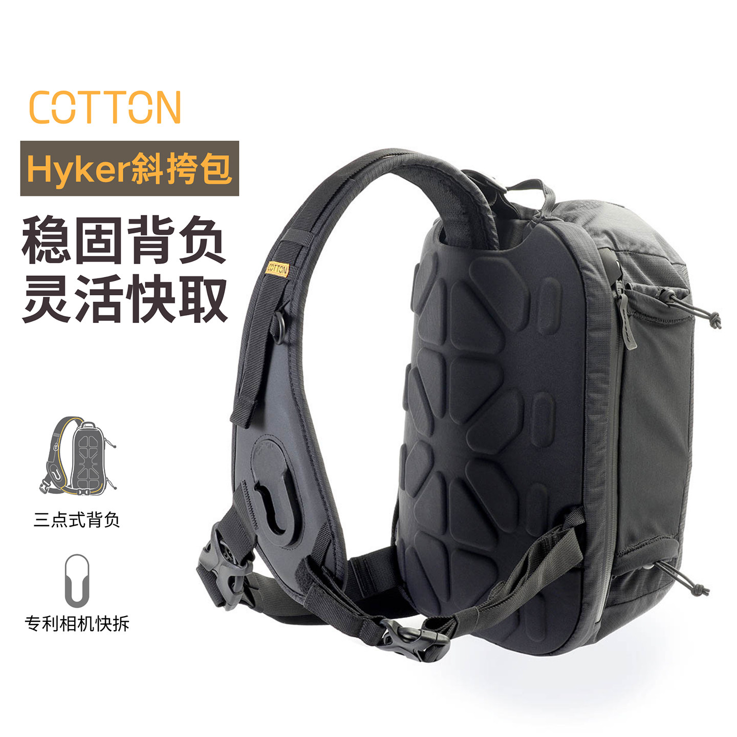 CottonHyker相机快拆斜挎包图片