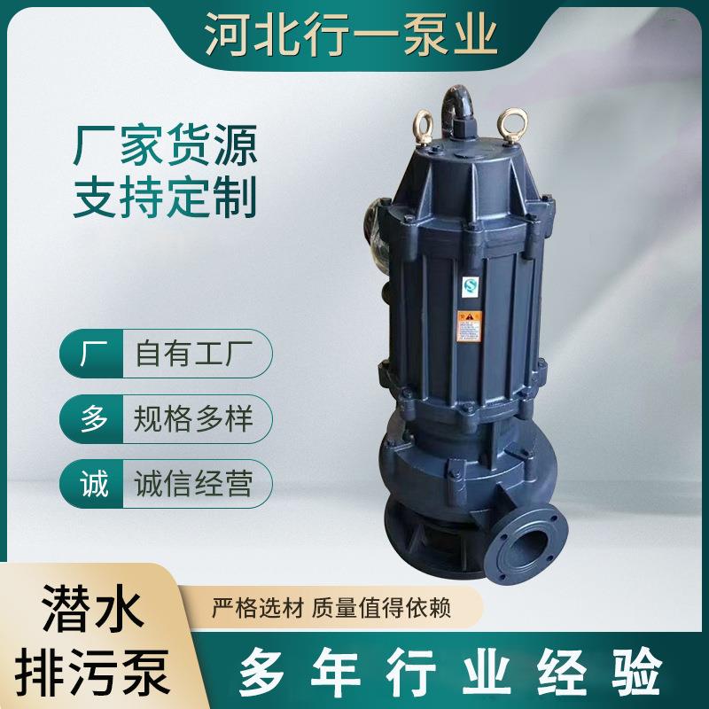 厂家供应WQ无堵塞潜污泵地下污水排污污物处理大流量潜水排污泵