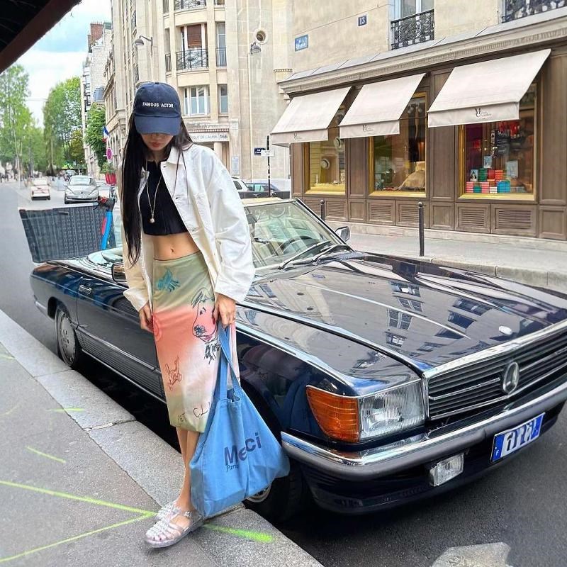 【现货】Merci paris大号复古环保百搭帆布包袋 Lisa周雨彤同款