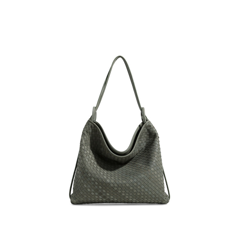 【亚楠】苯染羊皮手编织单肩包 10161 田螺绿,箱包皮具/热销女包/男包,托特包,淘宝优惠券,粉丝福利购,淘宝优惠卷