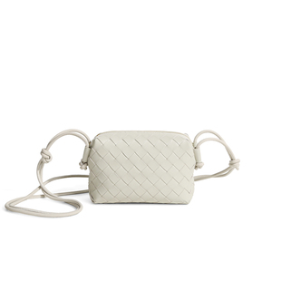 5020米灰色 羊皮手工编织相机包 亚楠