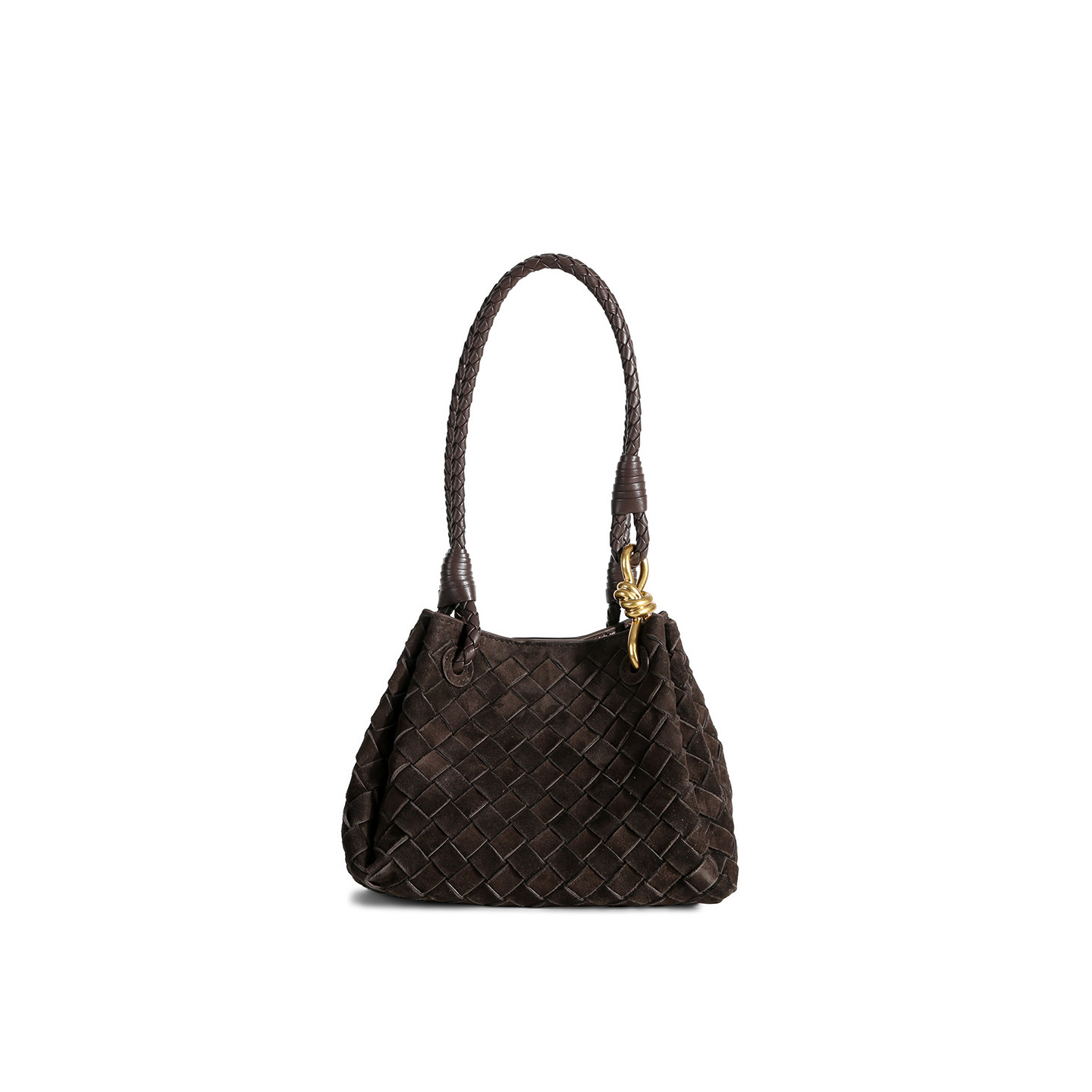 【亚楠】胎牛反绒手工编织降落伞单肩包 10187 咖啡色,箱包皮具/热销女包/男包,单肩包,淘宝优惠券,粉丝福利购,淘宝优惠卷