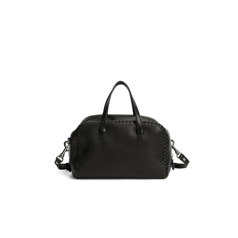 苯染羊皮编织手提单肩包10173-1