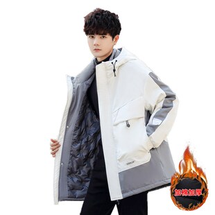 13青少年羽绒棉服14男孩棉衣15岁初高中学生中长款外套16大童冬装