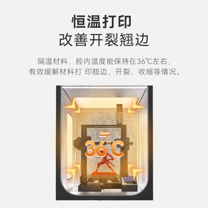 3D打印机配件多功能保温箱3D打印机隔热罩恒温收纳棚静音 DIY套件