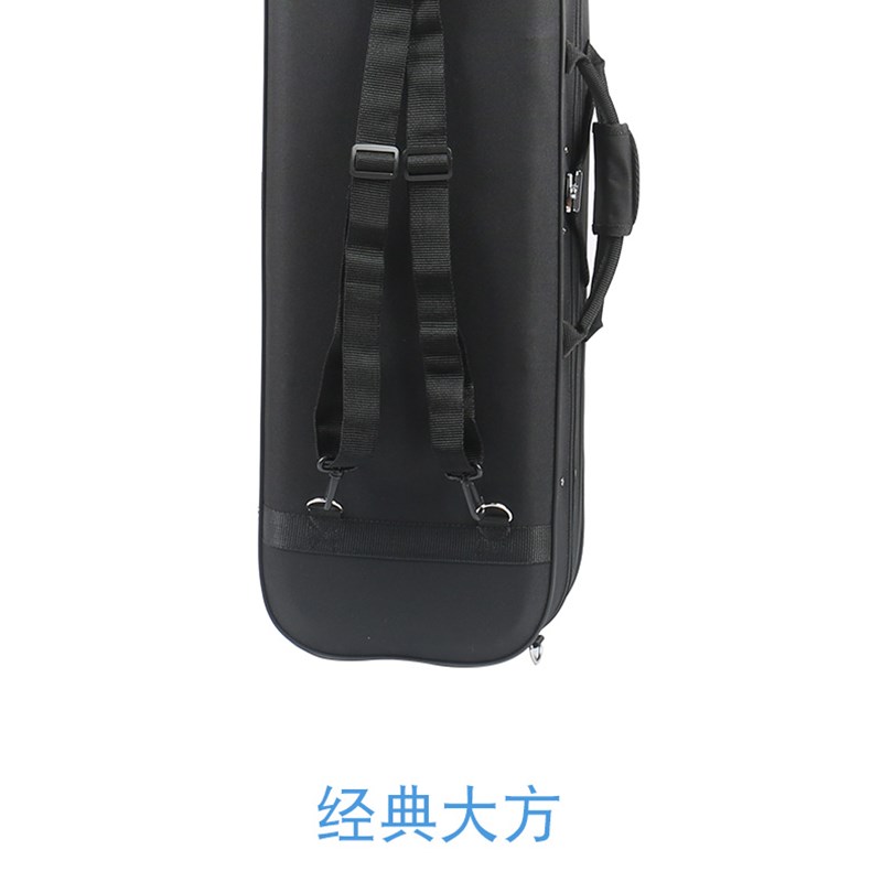 小提琴琴盒子抗压帆布带锁复古超轻便双肩背带大谱袋箱包
