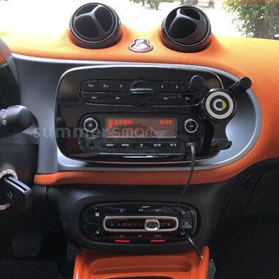 09-19款Smart汽车内饰手机座 453仪表台手机支架 出风口手机支架