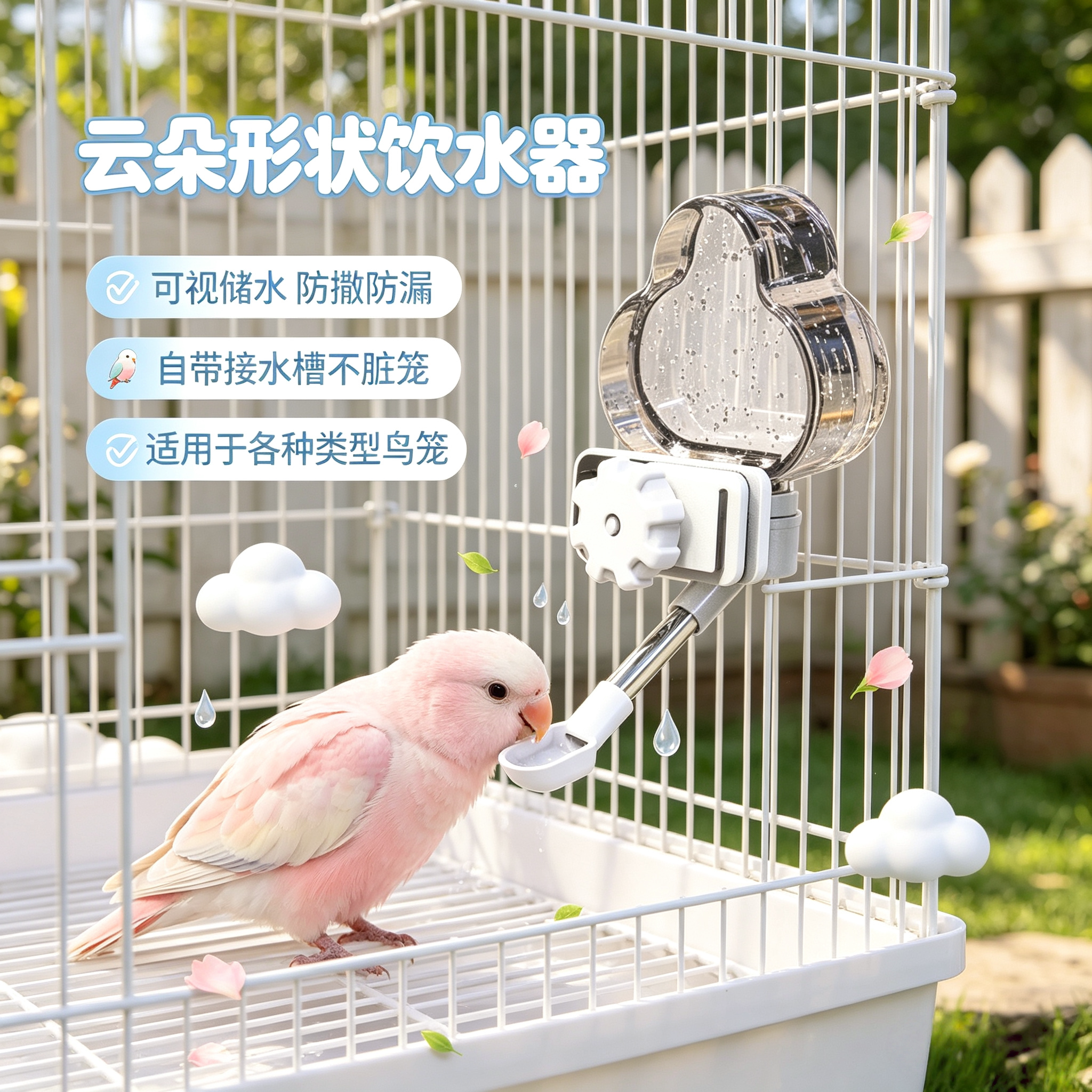 宠帮仕鹦鹉自动大容量饮水器