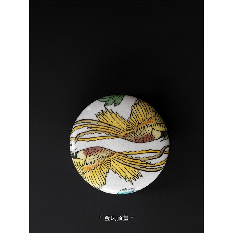 若奈家居 手绘釉下彩 宫系粉彩藏品瓷器《富贵牡丹》开运花瓶摆件