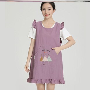 围腰夏季薄款小个子夏天厨房家用围裙年轻款2024新款马甲式婚庆女