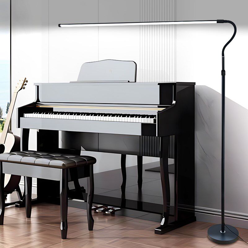 护眼落地灯钢琴灯j练琴专用全光谱立式台灯2024新款超亮黑色补光