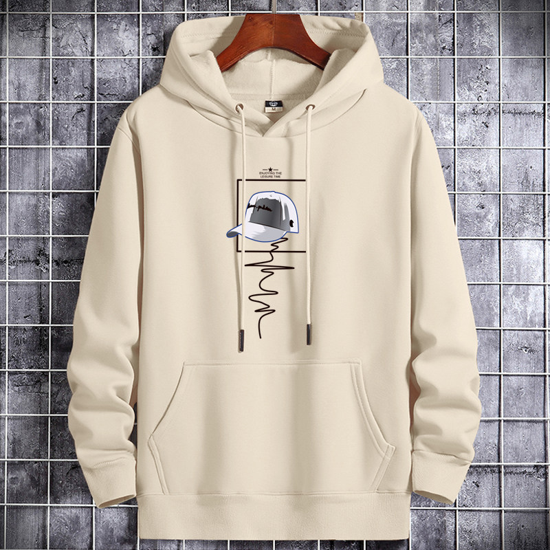 春秋冬青少年潮男女装纯棉休闲卫衣连帽加绒宽松运动学生情侣外套