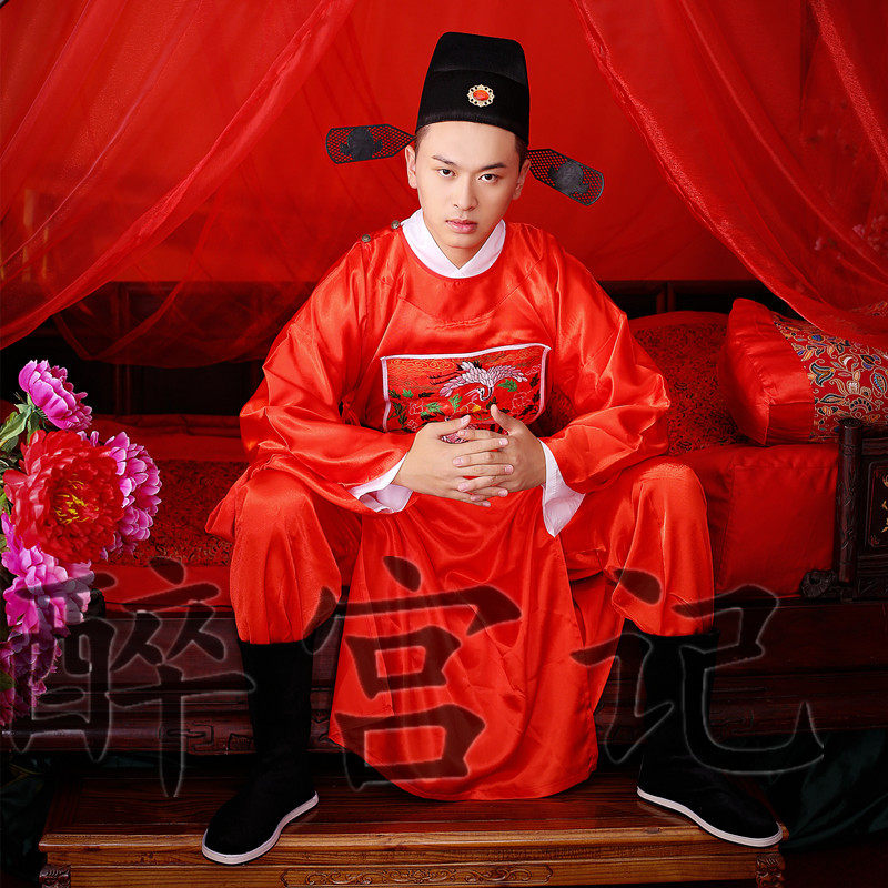 明朝官服一品大臣朝服成人古装服装男复古中国风男士状元服婚礼服