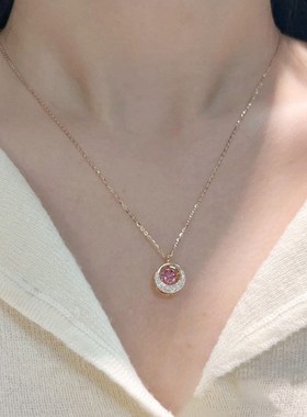 跳动的心999纯银项链女2025新款爆款莫比乌斯圆环吊坠锁骨链闺蜜