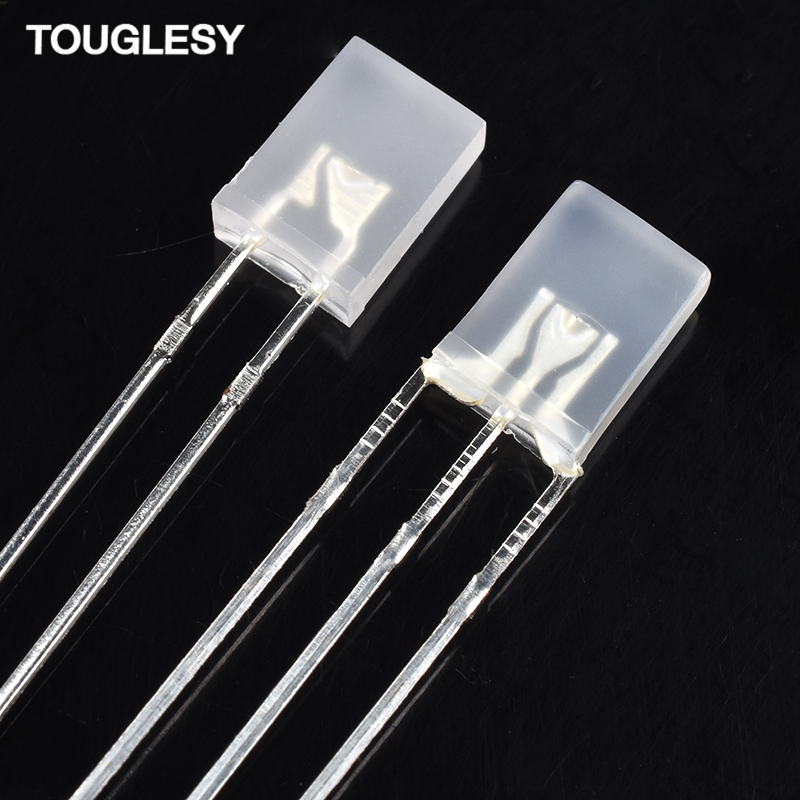 方形雾状2*5*7红蓝双色高亮led灯珠共阴 光立方发光二极管