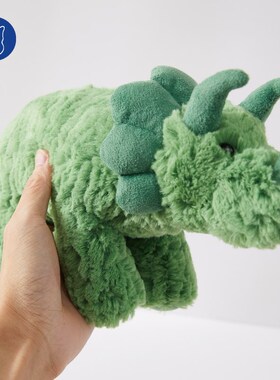 蝴蝶效应恐龙毛绒玩具绿色三角龙儿童陪睡公仔抱枕圣诞节女生礼物