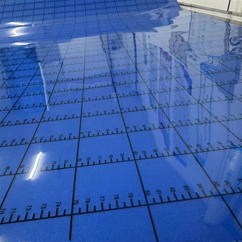 刻度线印刷机衬垫 蓝色画线衬垫 带标尺刻度衬垫 水墨印刷机衬垫